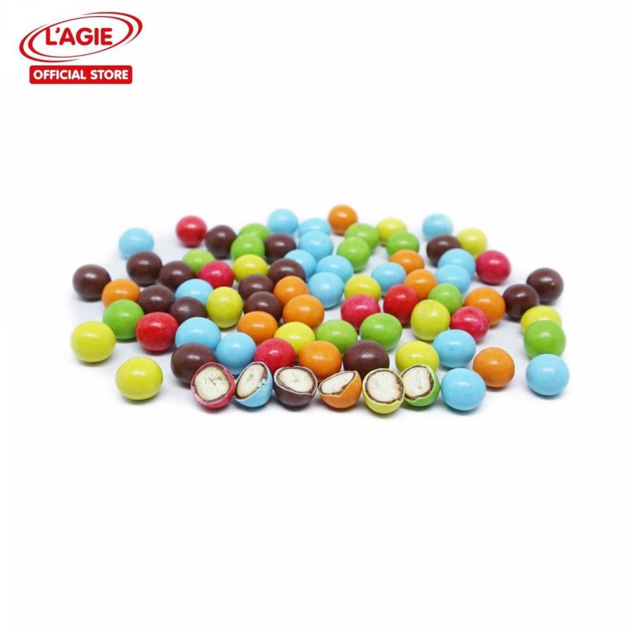 

Cokelat LAGIE Golden City Mini Chocolate Ball Aneka Warna - 500gr