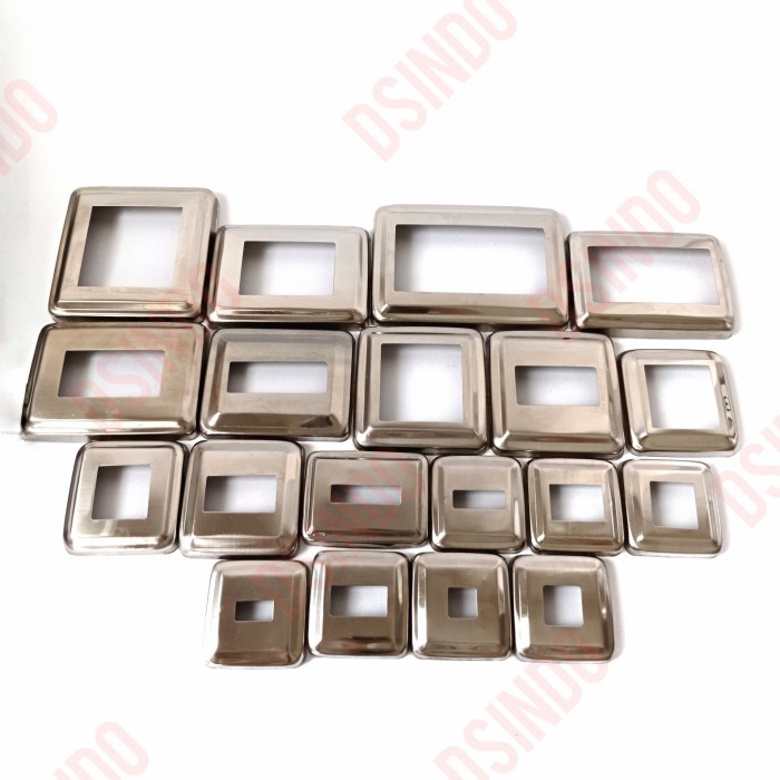 Flange/ring kotak stainless steel 10 x 20 mm (201)