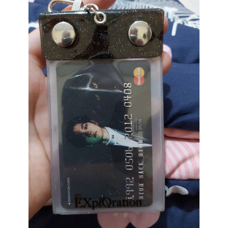 Official EXO Exploration Photo Keyring Wallet + Fansite Baekhyun Card