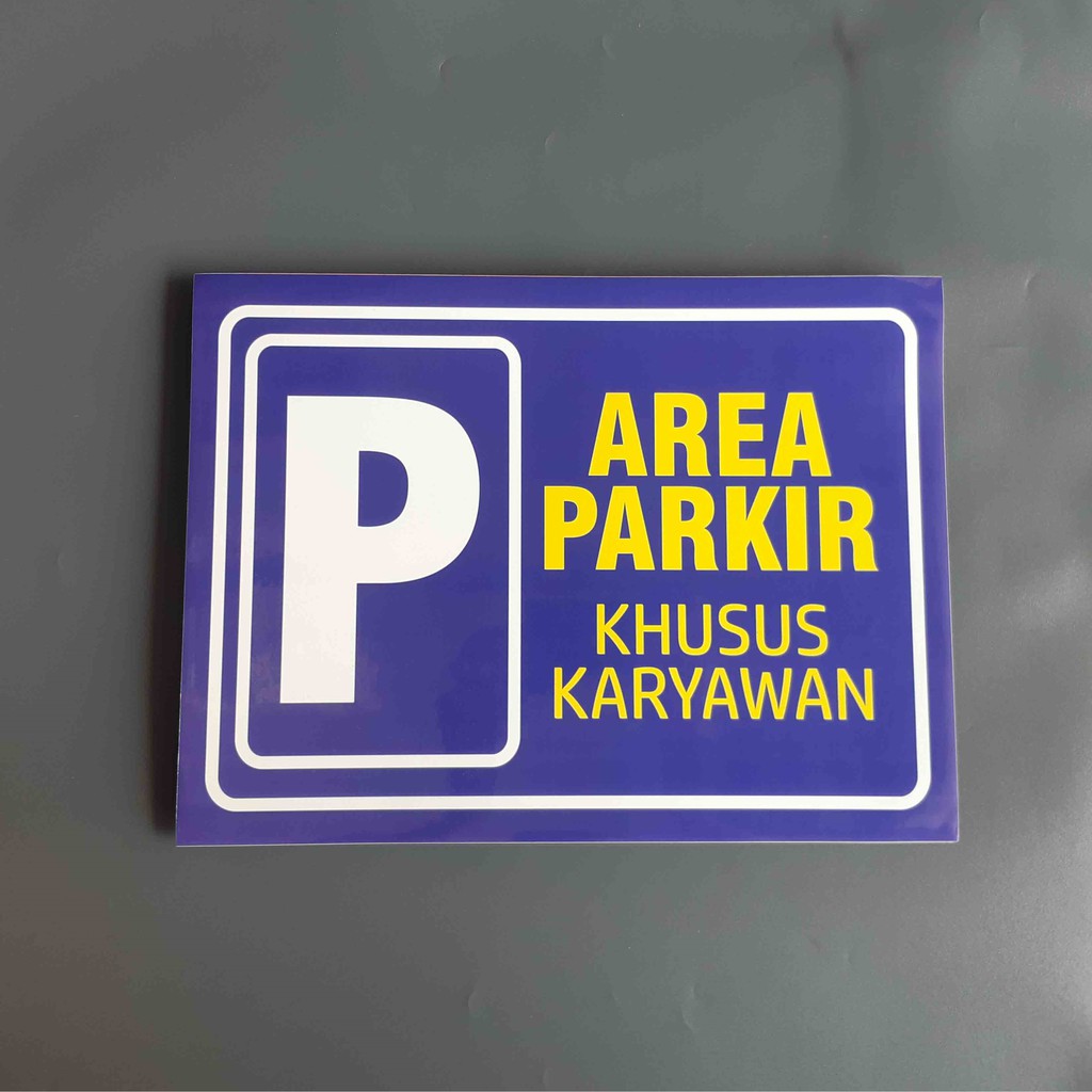 

Stiker Parkir Karyawan, Stiker Parkir, Stiker Vinyl LAMINASI GLOSSY