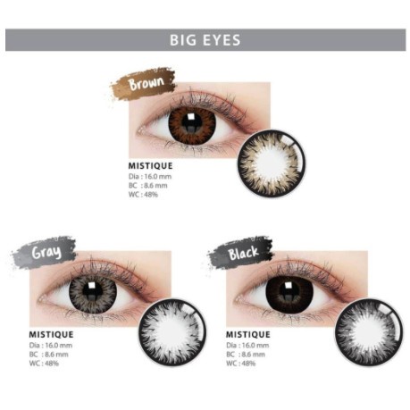 SOFTLENS LIVING COLOR MISTIQUE DIA 16mm  MINUS 4.50 S/D 6.00 - KASIMURA