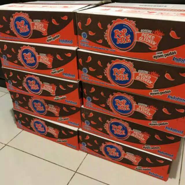 

Pop mie goreng pedes gledek rasa ayam pedes 1 dus isi 12 pcs