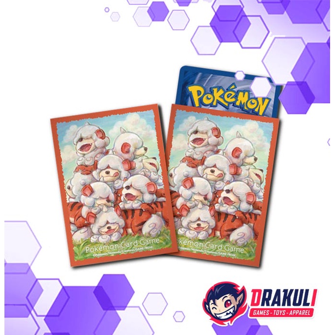 TCG Pokemon Deck Shield Sleeve – Hisuian Growlithe