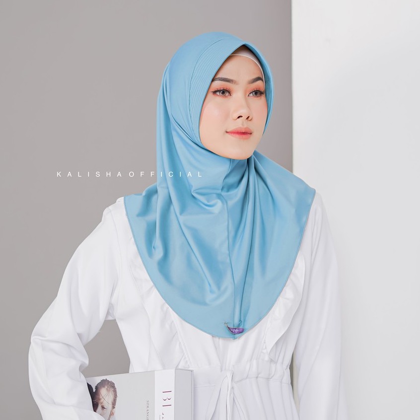 HIJAB SPORTY JERSEY WANITA SPANDEX SPORTY INSTAN VOLLY BADMINTON BASKET FUTSAL BY KALISHA OFFICIAL-WARDAH