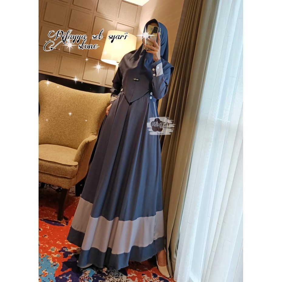 RIFAYYA SET SYAR'I GAMIS ATHATA BY DZEE ORI 100% √
