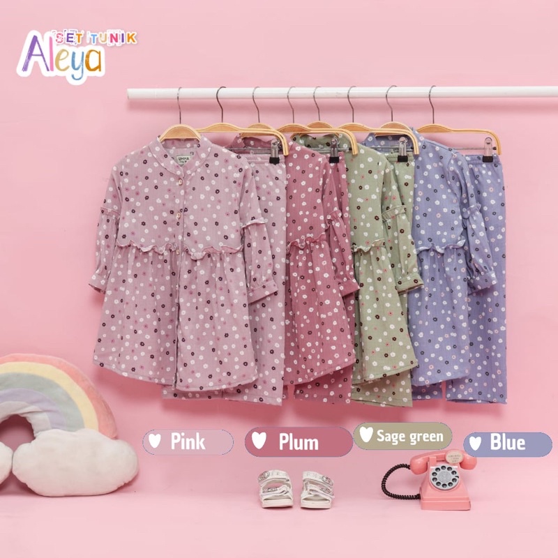baju anak perempuan terbaru / baju anak cewe kekinian / setcel anak perempuan / set tunik anak cewe 