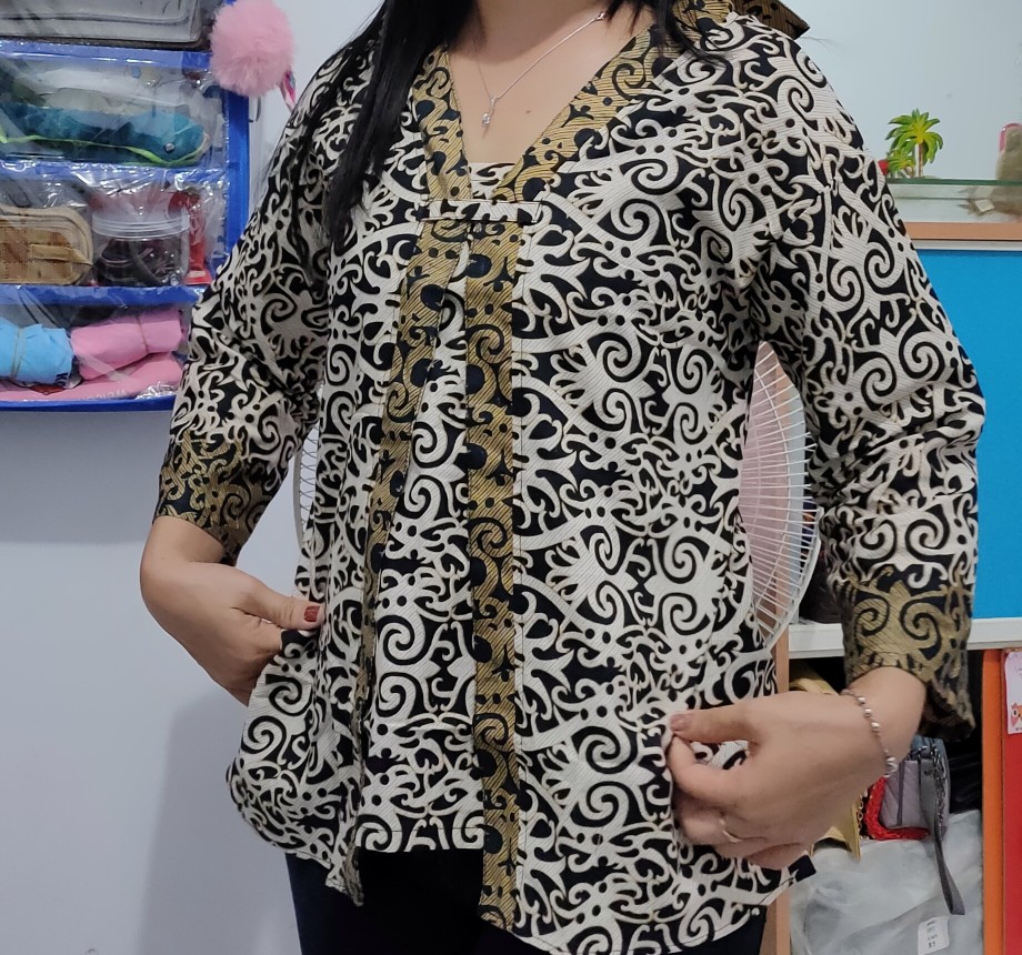 Maura Couple Sania Ruffle Batik Couple Ori .