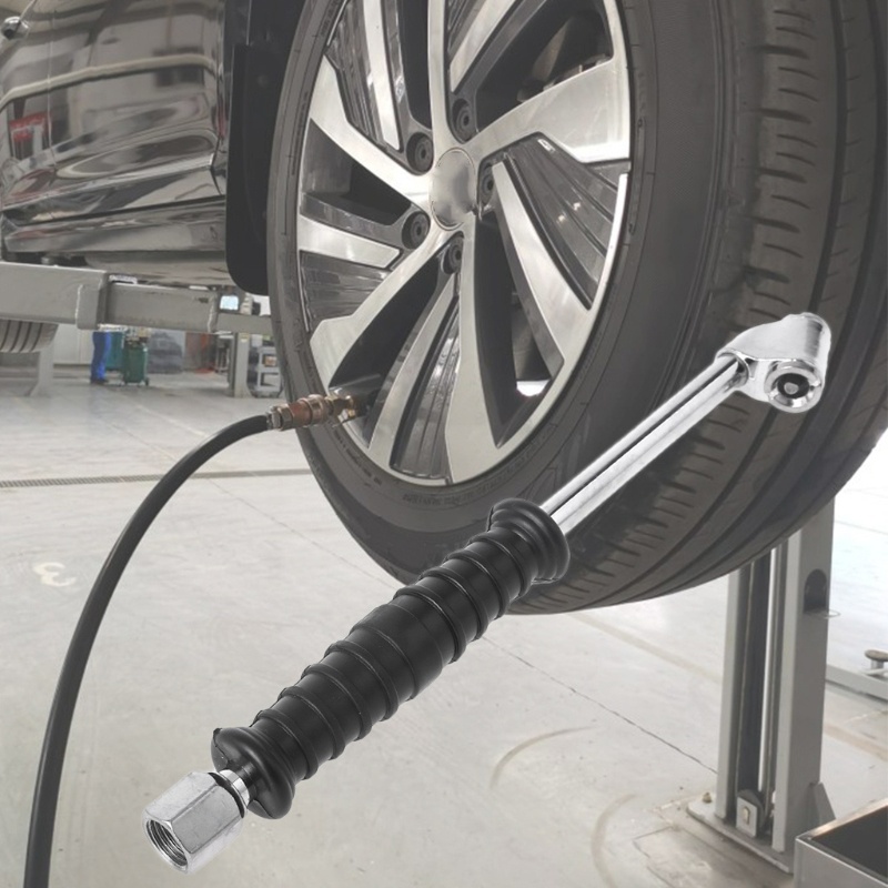 Btsg Heavy Duty Metal Air Chuck Dual for Head Inflator Alat Isi Angin Ban1Per4Inch FNP