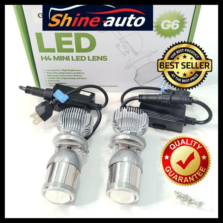 GRATIS ONGKIR LAMPU PROJECTOR G6 MINI H4 LED LENS 5500K 70W HEADLAMP 