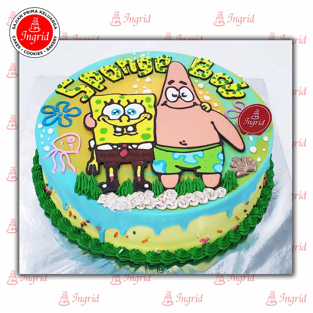 

Kue Ulang Tahun Spongebob / Kue Ultah Anak / Birthday Cake / Kue SpongeBob