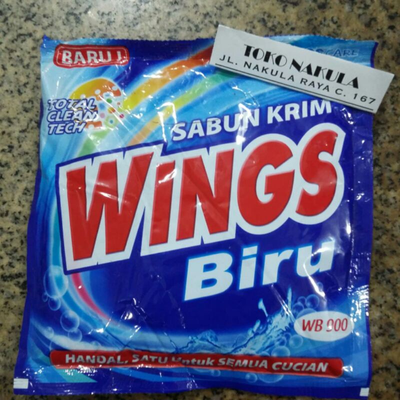 Sabun Cream Wings Biru WB 900