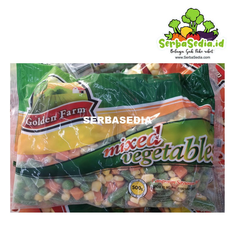 

GOLDEN FARM MIX VEGETABLE 500 GR