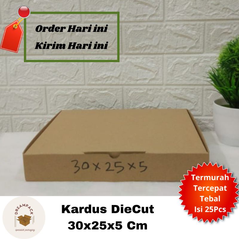 

KARDUS BOX/KARDUS PACKING/DUS BOX/DIE CUT 30X25X5 CM