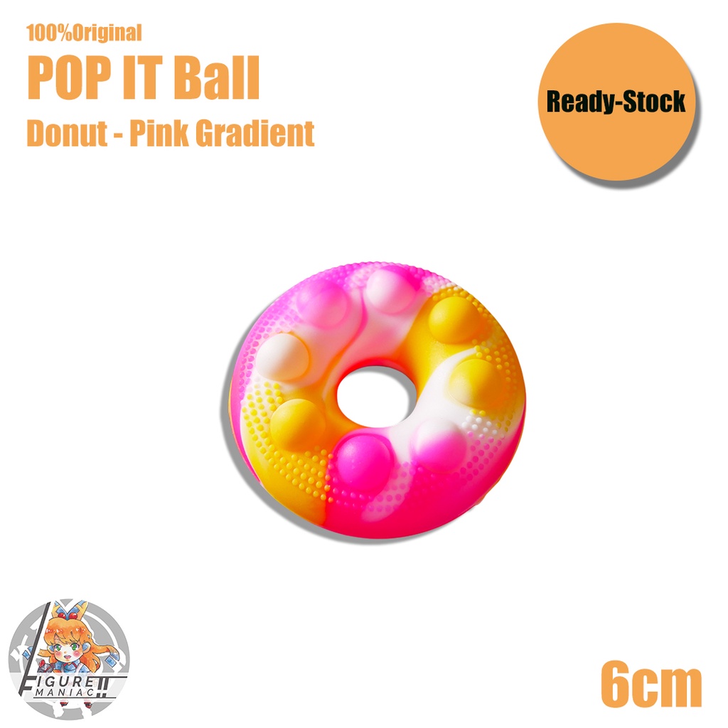 POP IT Ball Bola Virus Donat Donut Bekel Premium Mainan Anak Squishy