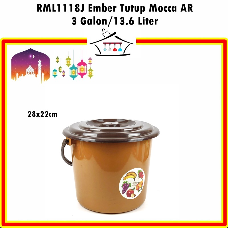 RML1118J Ember/Timba Tutup Mocca AR 3G (13.6 Liter)