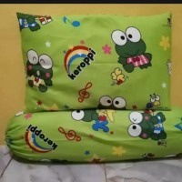 Paket 2 in 1 SARUNG BANTAL DAN SARUNG GULING KARAKTER/1 SARUNG BANTAL DAN SATU SARUNG GULING