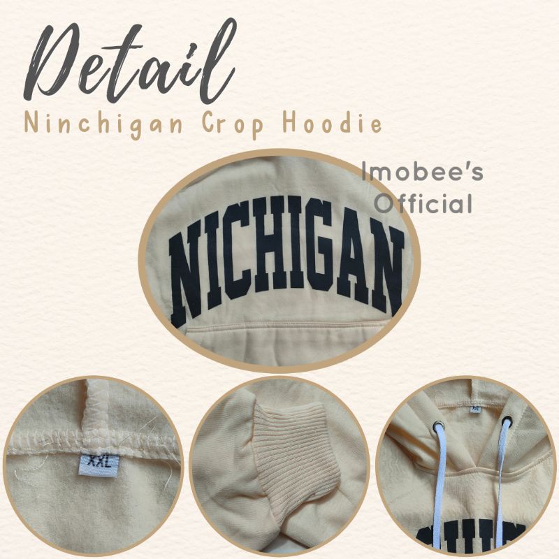 NICHIGAN CROP HOODIE OVERSIZE