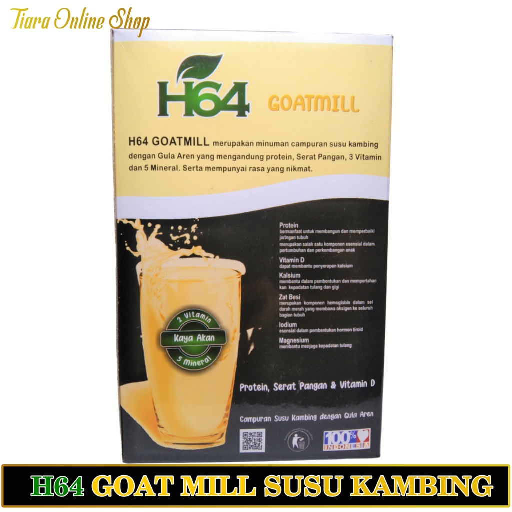 Susu Kambing Etawa Goatmill H64 Plus Gula Aren 200 gram