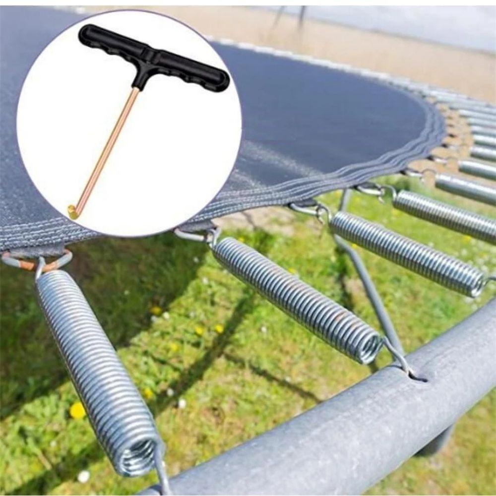 Quinton Spring Pull Tool Black Trampoline Install Trampolin Spring Pull Tarik Kait Untuk Outdoor Mat T-Hook Tent Peg Puller