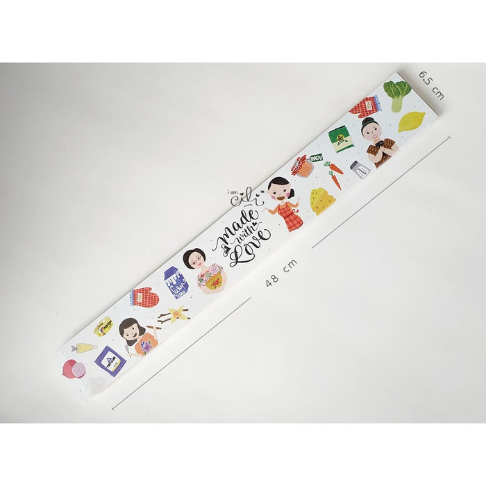 

(BELT NETRAL02) label made with love untuk belt kotak (48 cm x 6.5 cm) - GROSIR - PROMO - Bisa COD