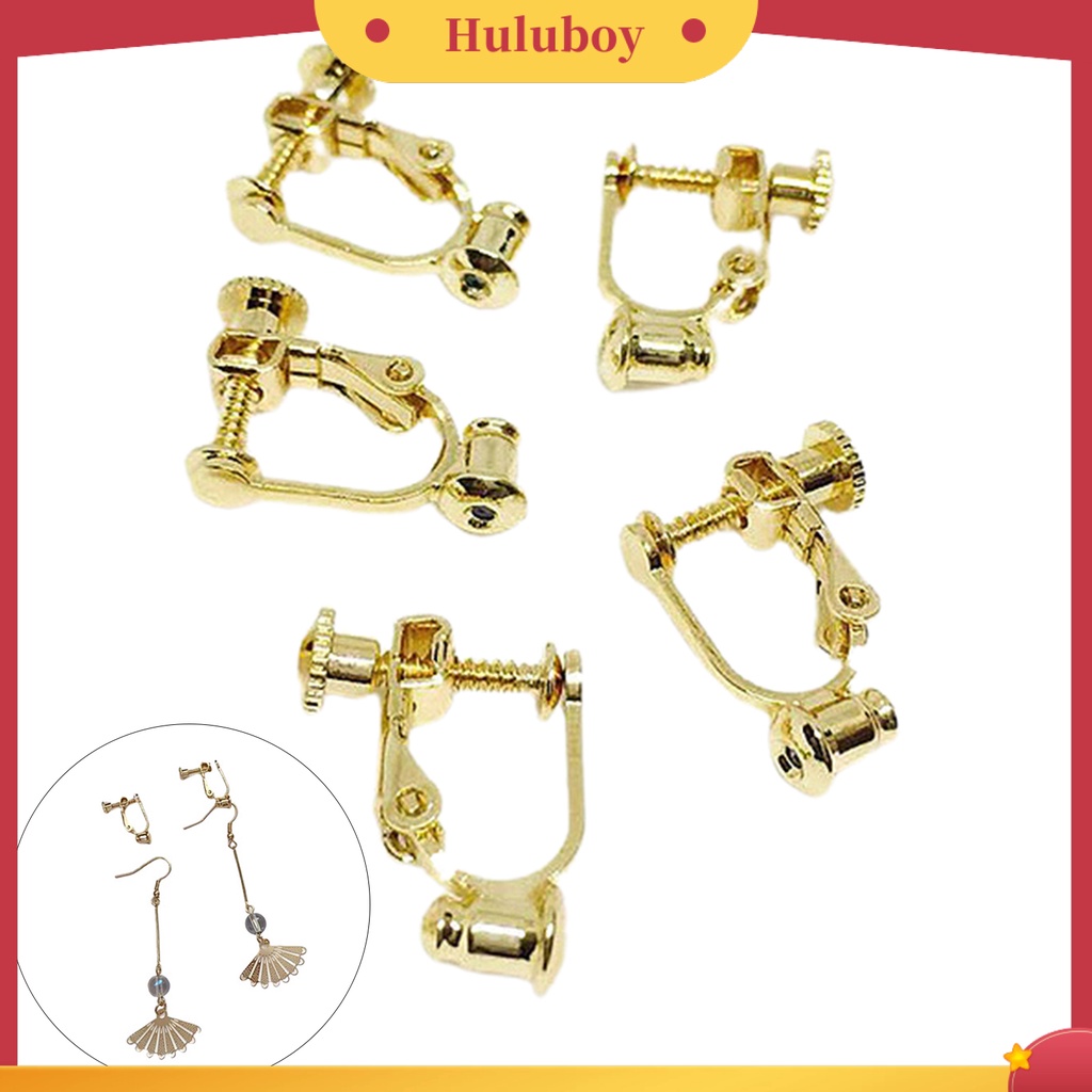 Hu Hu Hu Hu Hu Alat Bantu Pasang Kacamata♡ 5pcs Anting Klip Telinga Tanpa Tindik Dapat Disesuaikan