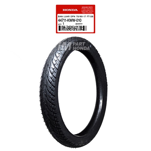 44711-KWW-010 42711-KWW-010 Ban Luar Depan 70/90-17 Belakang 80/90-17 Revo 110 Karbu Fi Honda Bebek