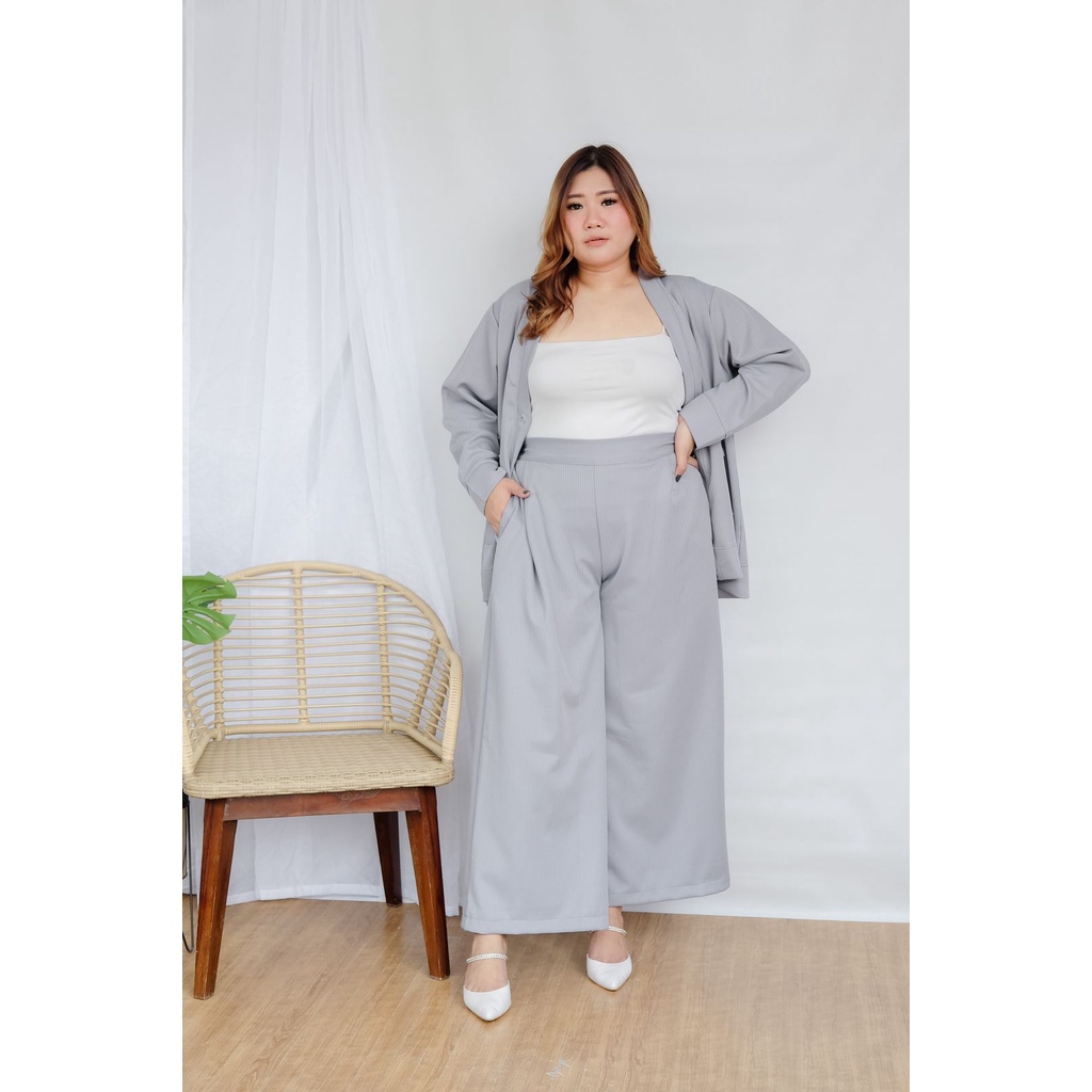 BIGWELL CELANA BIG SIZE PANJANG VIVO / BASIC PANTS SCUBA KNIT BIG SIZE / CELANA JUMBO KNIT