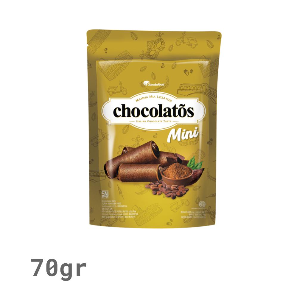 CHOCOLATOS MINI 70GR WAFER ROLL KEMASAN POUCH