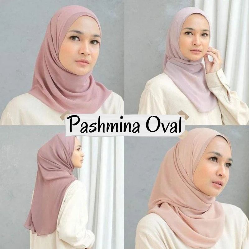 Pashmina Oval Curve | Pashmina ceruty babydool