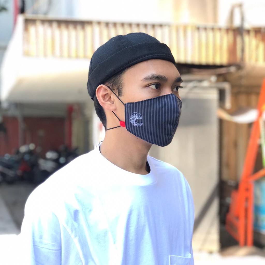 Masker Kain Headloop Earloop 3ply Adjustable System Masker Kain Headloop Earloop 3ply Adjustable System