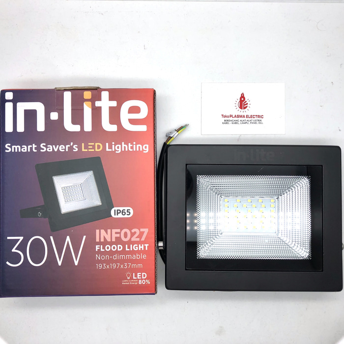LAMPU SOROT LED INLITE IN-LITE 30W 30 W 30WATT 30 WATT - PUTIH