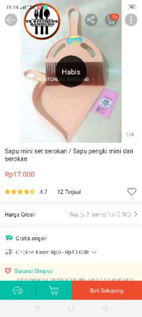 Sapu Mini Set Serokan / Sapu Pengki Mini Dan Serokan