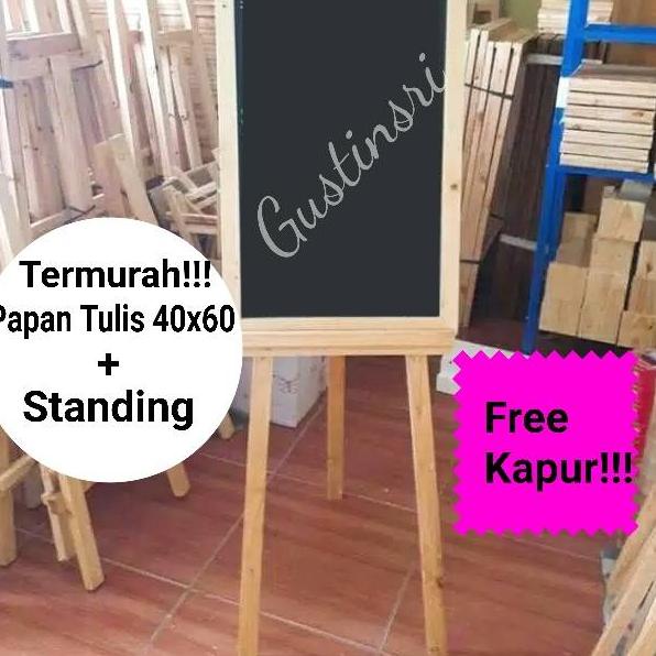 

JABB PAPAN TULIS KAPUR + STANDING TRIPOT PAPAN MENU CAFE PAPAN BOARD + KAKI KAYU PENYANGGA DEKORASI PESTA brgo875