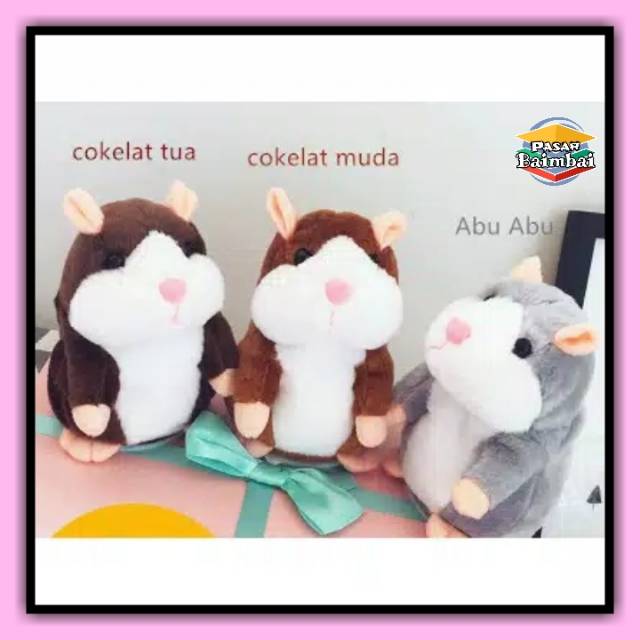 Boneka HAMSTER TALKING boneka bisa bicara TALKING HAMSTER boneka bisa ngomong bisa menirukan suara