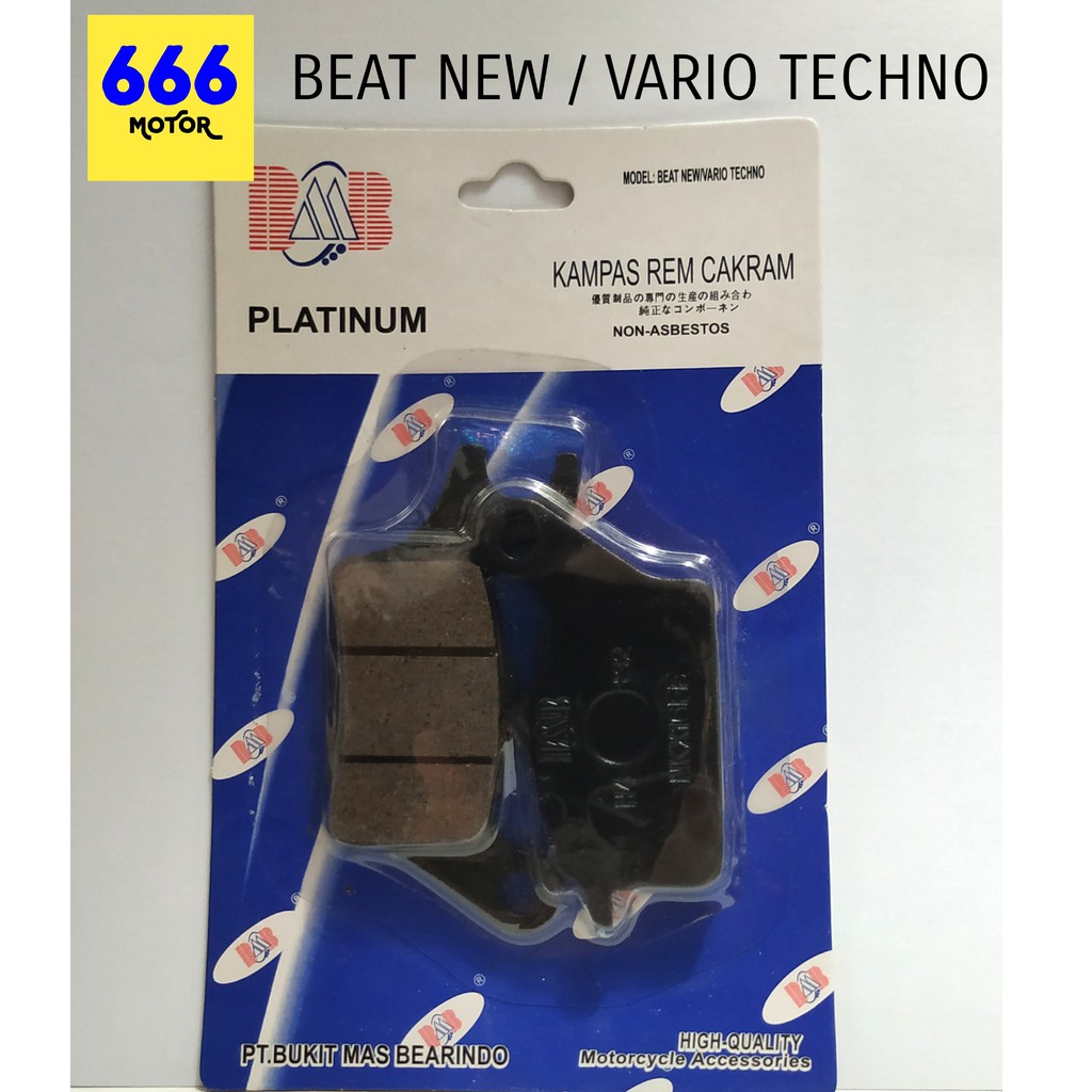 666MOTOR DISCPAD BEAT NEW / VARIO CBS (DEPAN)