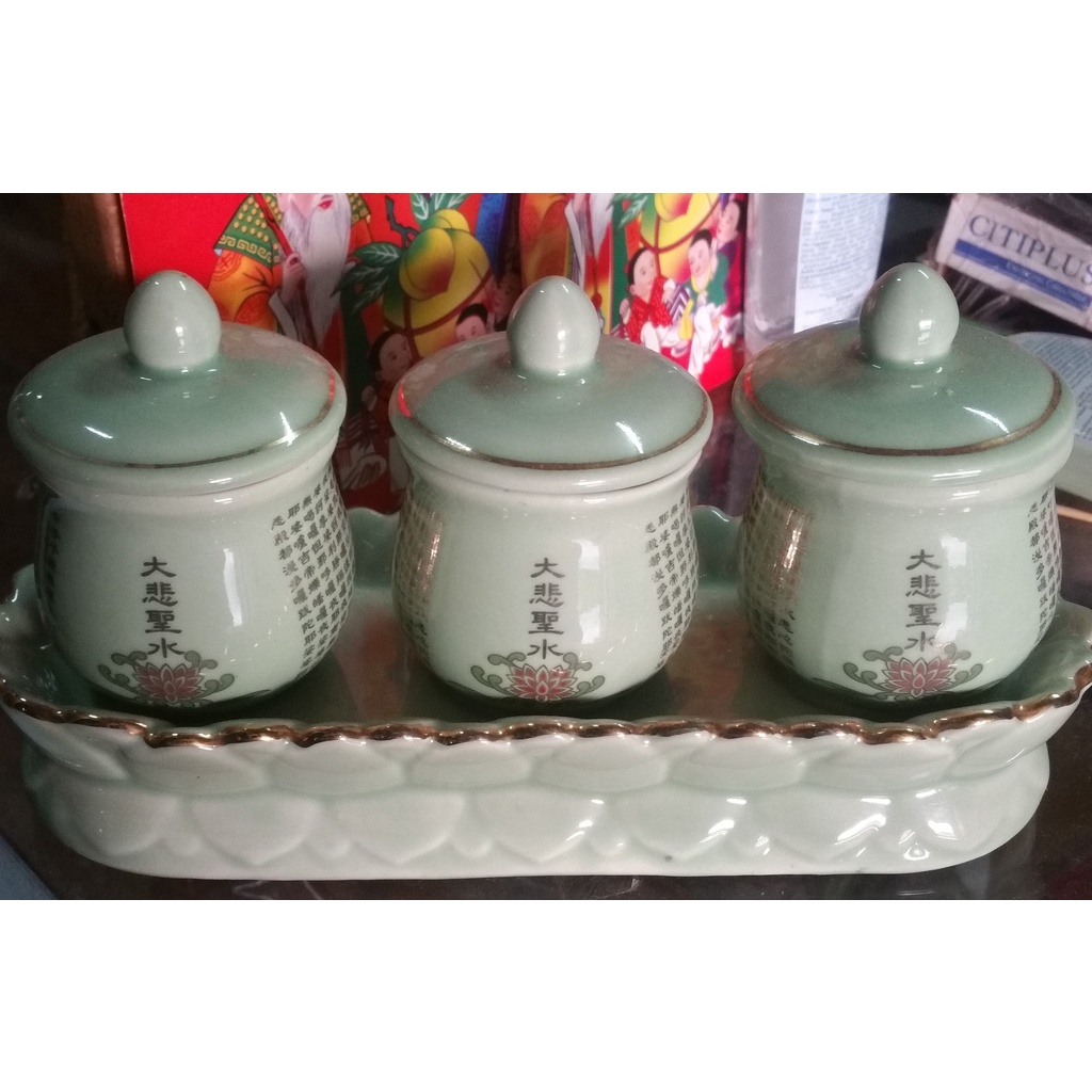 PO : 1 Set gelas teh sembahyang keramik