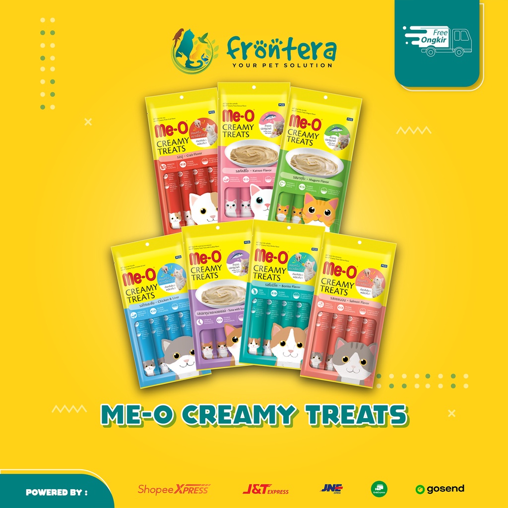 ME-O CREAMY TREATS 60gr Meo Snack Meo Liquid Meo Creamy Creamy Cat Treats Meo Creamy Treats Meo Trea