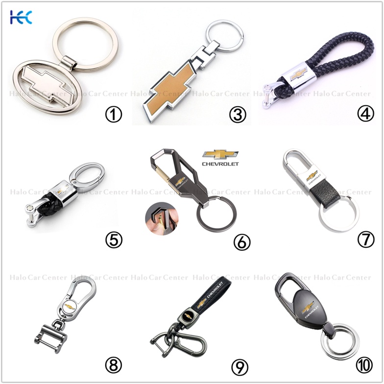 【Ready Stock】Alloy Metal Logo Motorcycle Keychain Car keychain SET for Chevrolet
