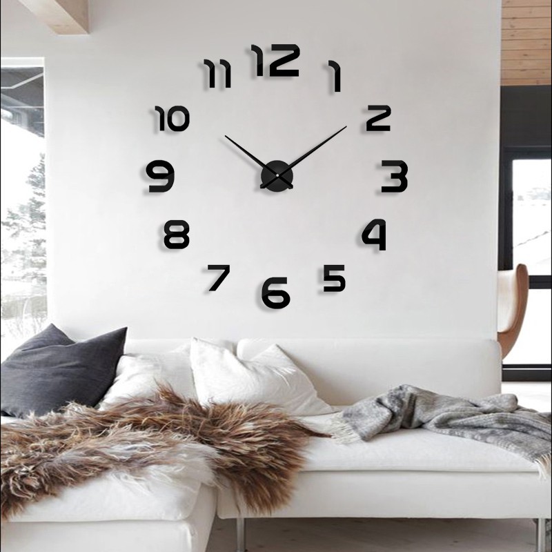 Jam Dinding Besar Giant Wall Clock DIY 80-130cm Diameter