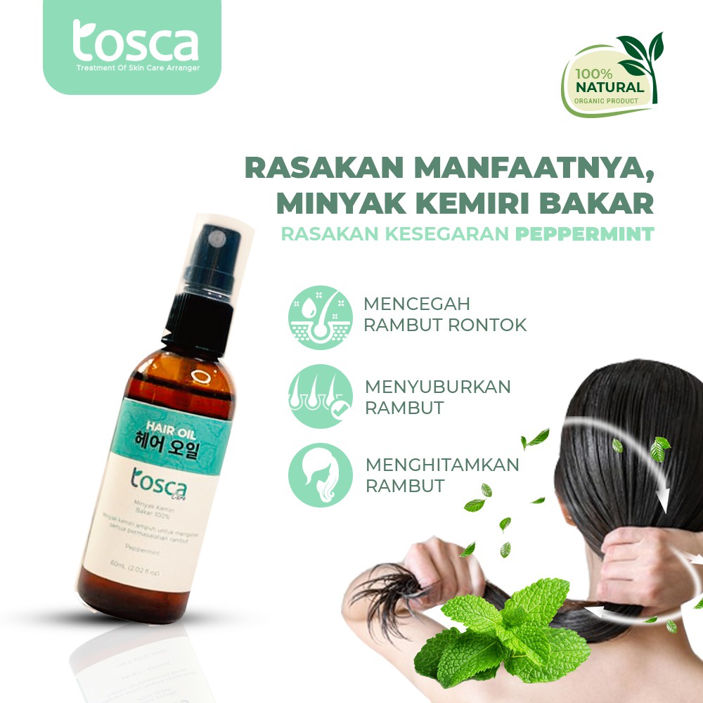 TOSCA Hair Oil Kemiri Bakar Treatment Rambut Rontok