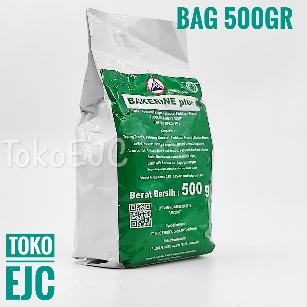 

Bahan Pelembut Kue / Bread Improver Bakerine Plus 500gr Bag