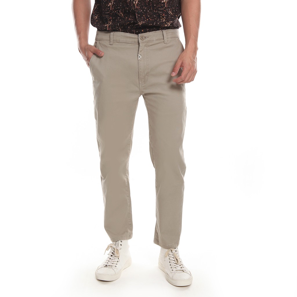 Spyderbilt Celana Panjang Pria Beige Favino Chino (MPNT044-BGE) Planetsurf