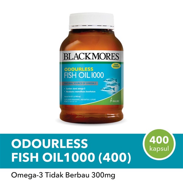 Blackmores Odourless Fish Oil 1000 [400 Caps]