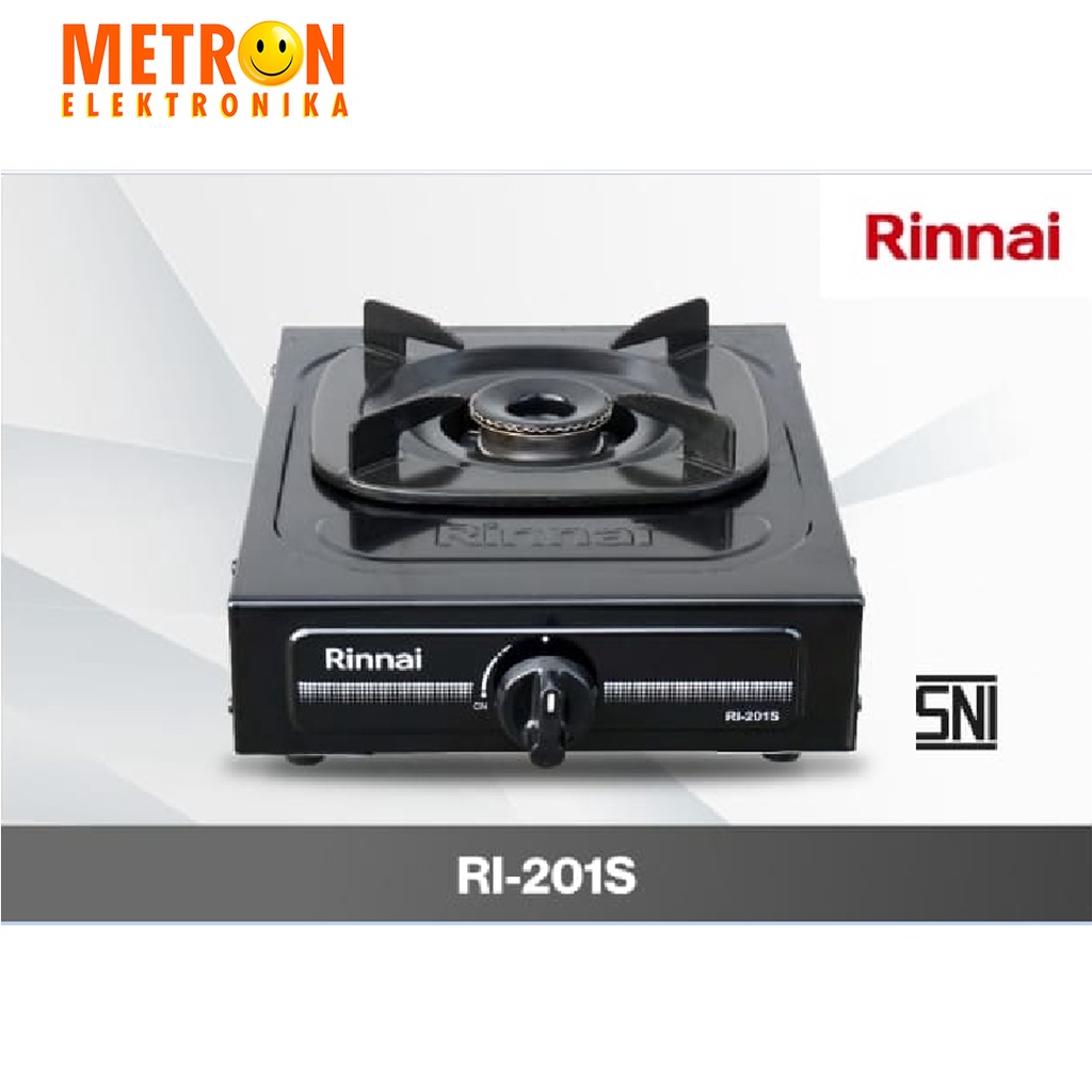 RINNAI RI 201 S GAS COOKER 1 STOVE / KOMPOR GAS 1 TUNGKU / RI201S