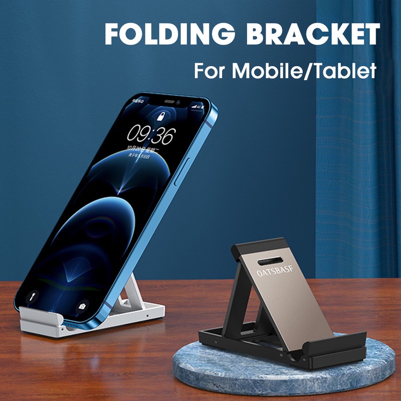 Bracket Stand Meja Lipat Mini Portable Holder Handphone / Tablet Universal Bahan Zinc Alloy Adjustable