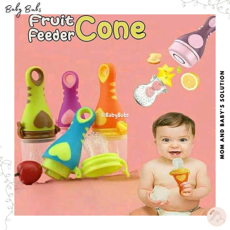 DISKON empeng buah - fruit feeder cone stick genggam dot buah