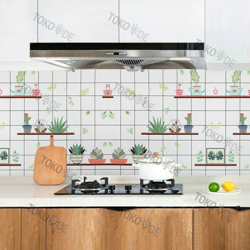 WALLSTICKER DAPUR ANTI MINYAK TAHAN PANAS PREMIUM QUALITY