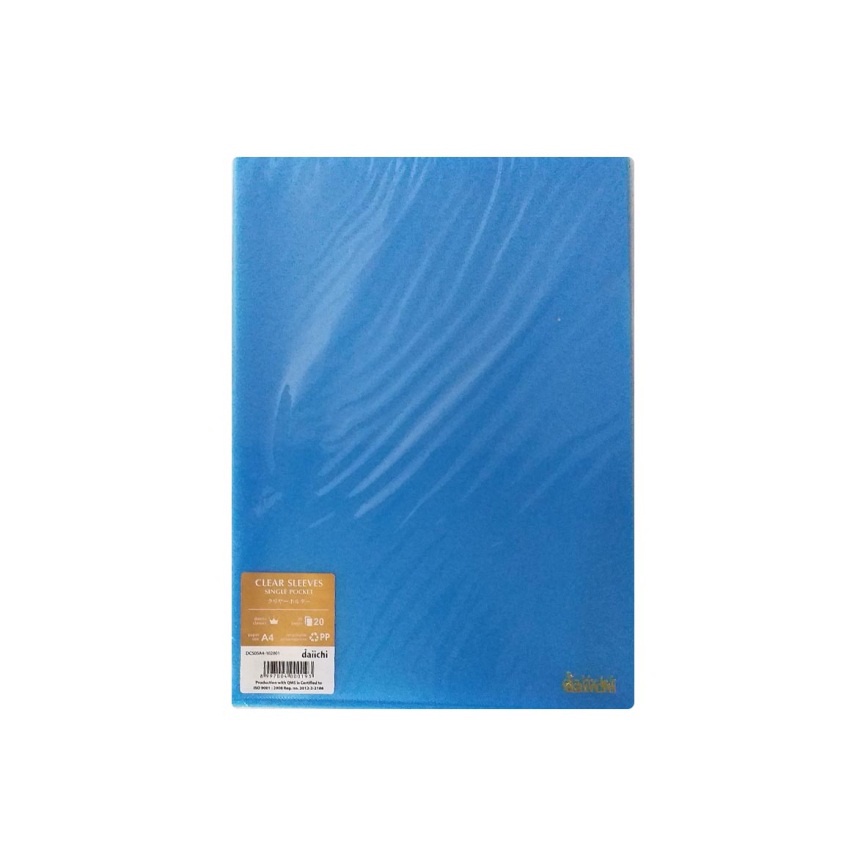 

Gramedia Kediri - DAIICHI DCS CLEAR SLEEVES A4 1 CLASSIC BLUE