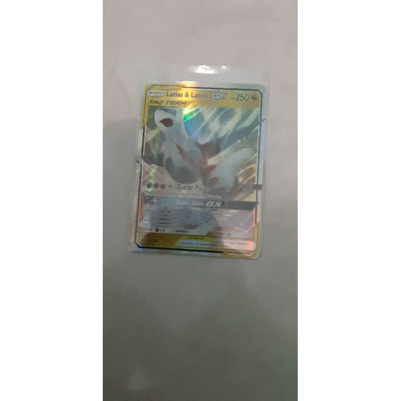 kartu pokemon tcg latias and latios gx tag team english version