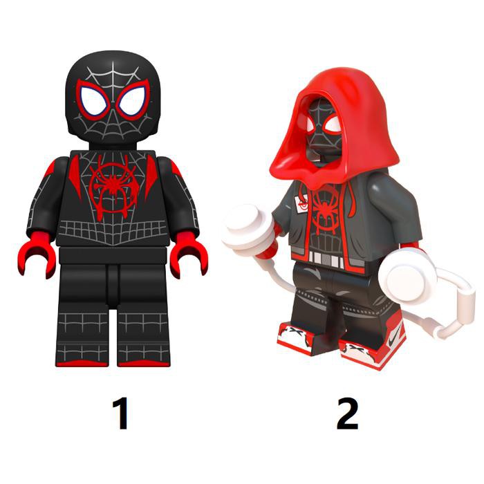 Marvel Spiderman Spider Verse Miles Morales Minifig Minifigure lego kw